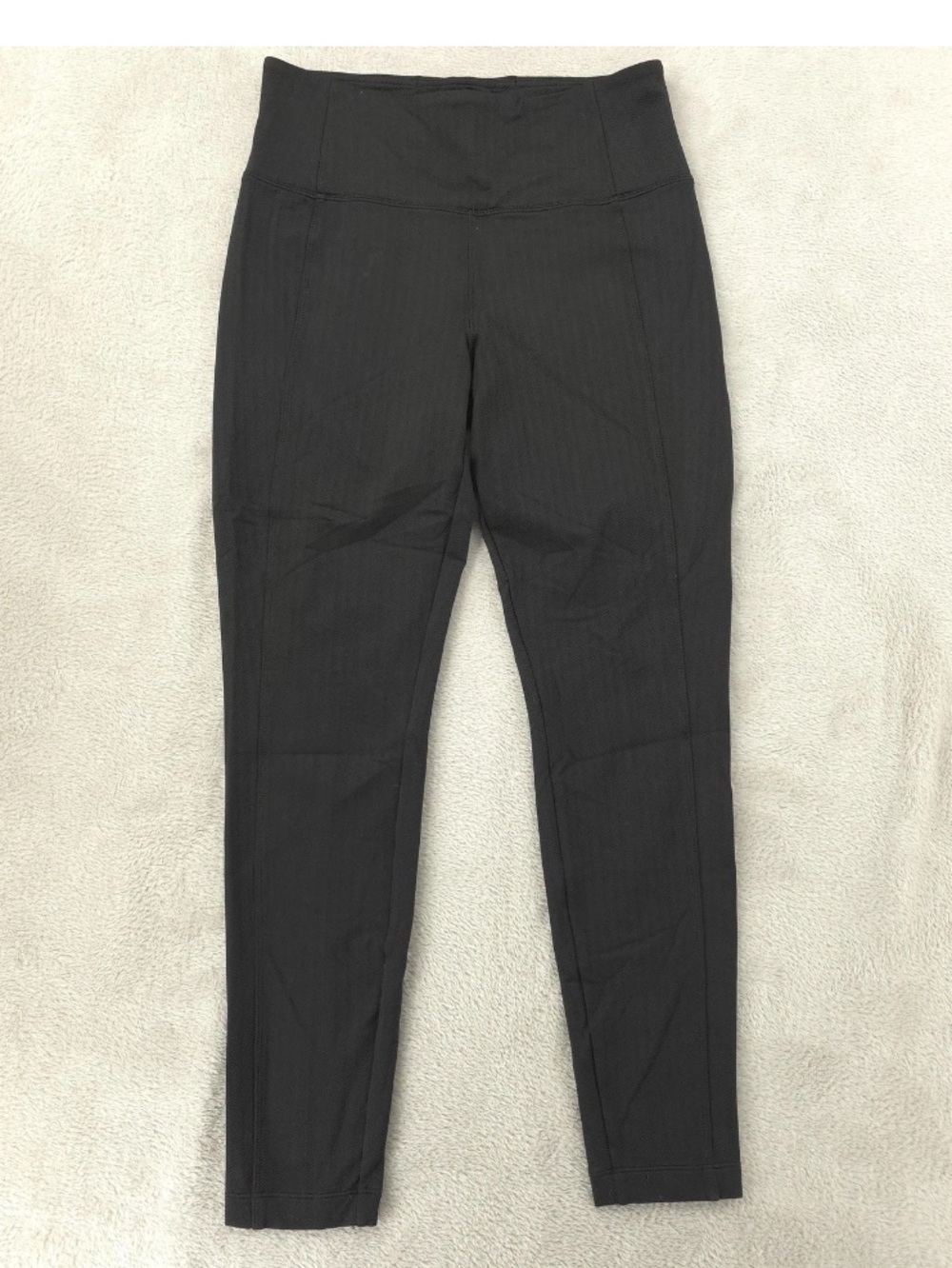 Athleta Women’s Black Delancey Harringbone Tights Leggings. Sz XS Ankle Stretch